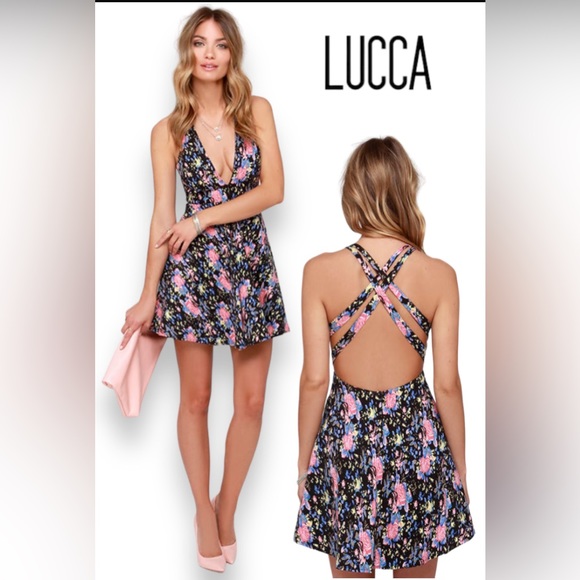 Lucca Coutore Babydoll Floral Dress size Small - Picture 1 of 15